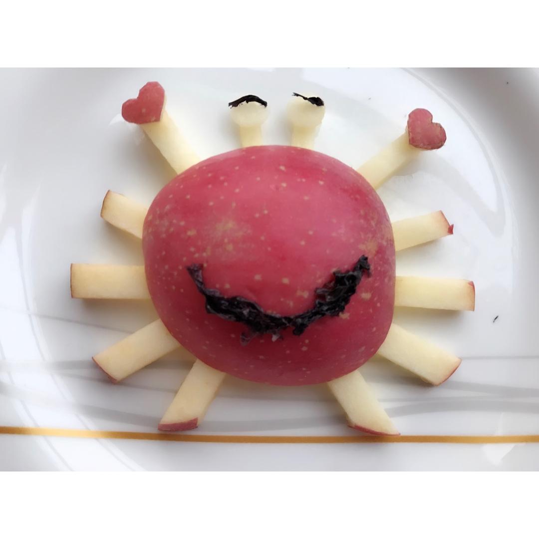 可爱苹果螃蟹