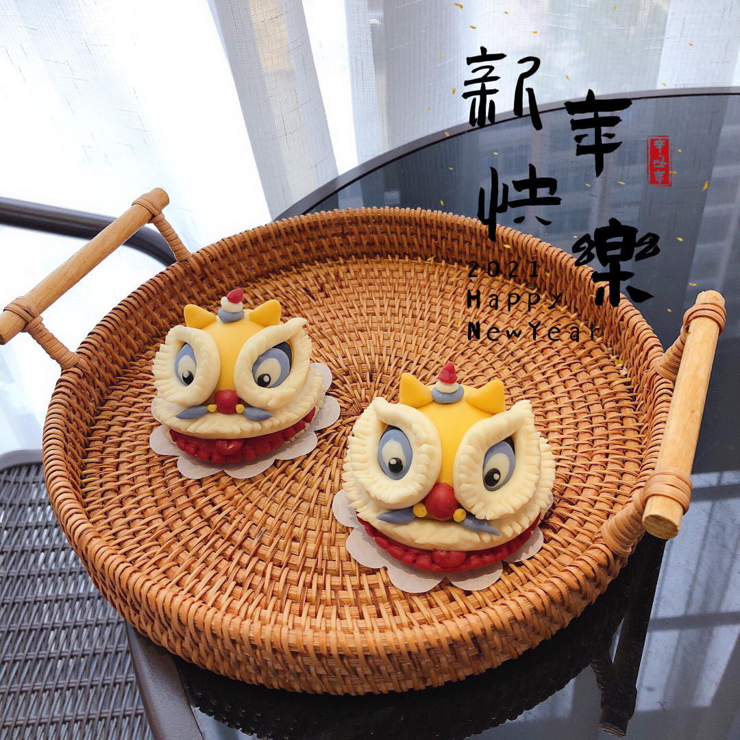 中国风虎头造型馒头