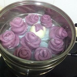 紫薯玫瑰花的做法 步骤10