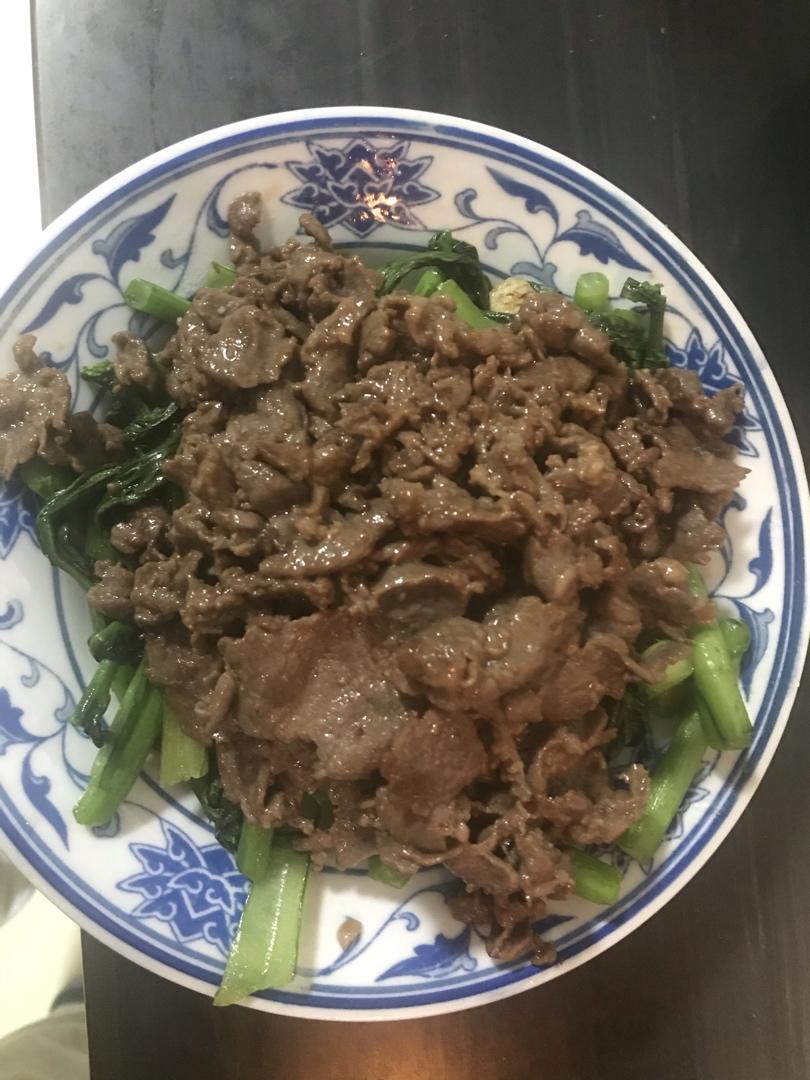 芥蓝炒牛肉（潮汕版）