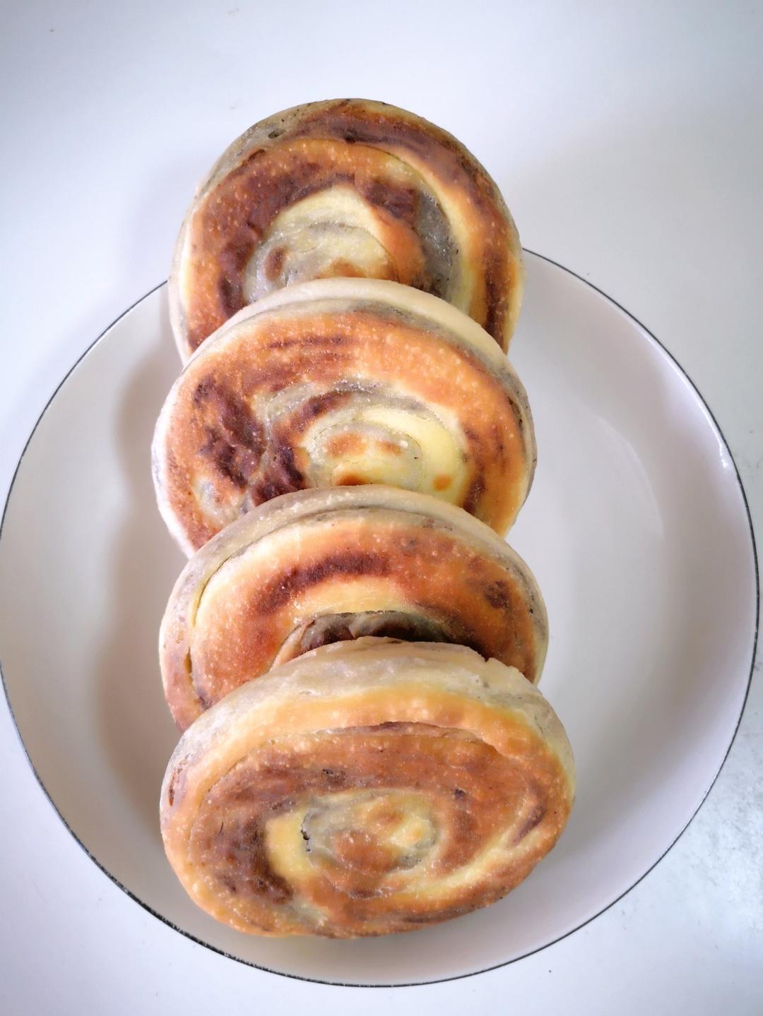 超松软的层层豆沙饼