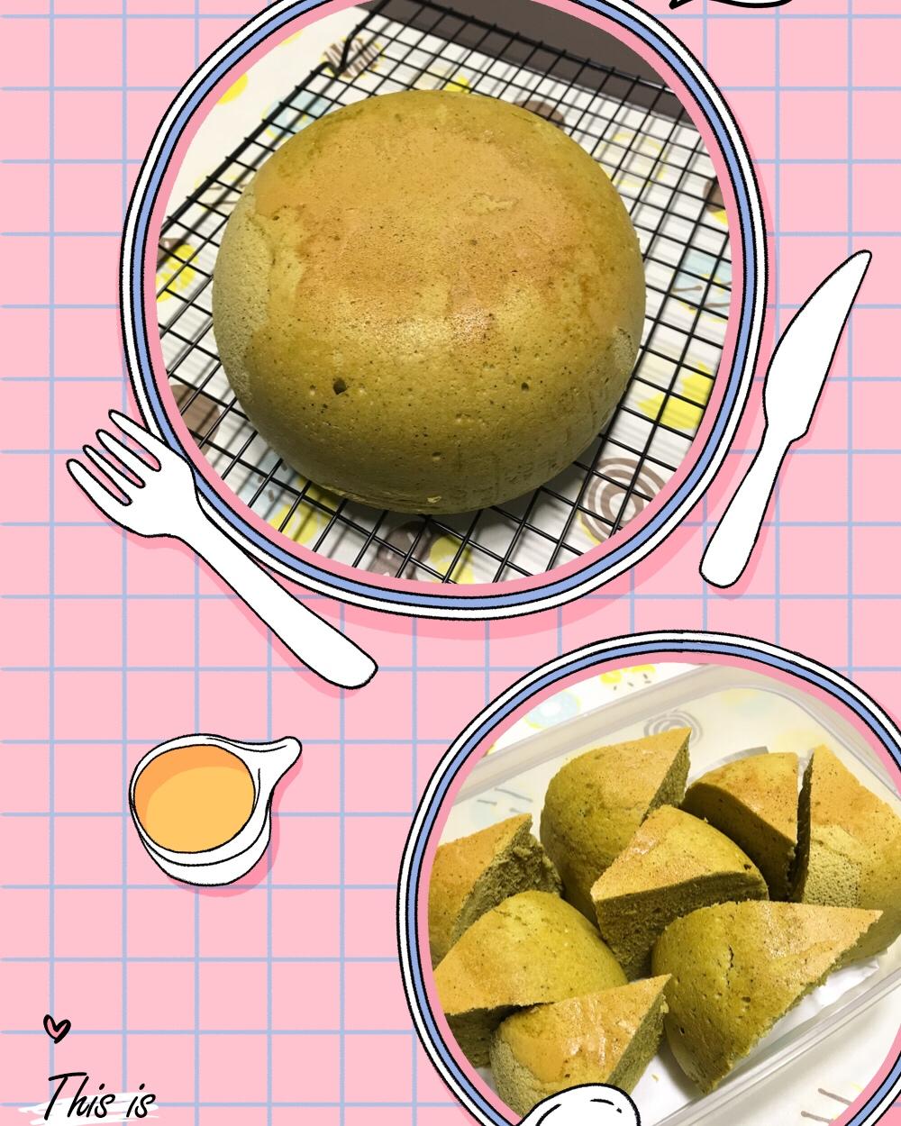 电饭锅抹茶蛋糕