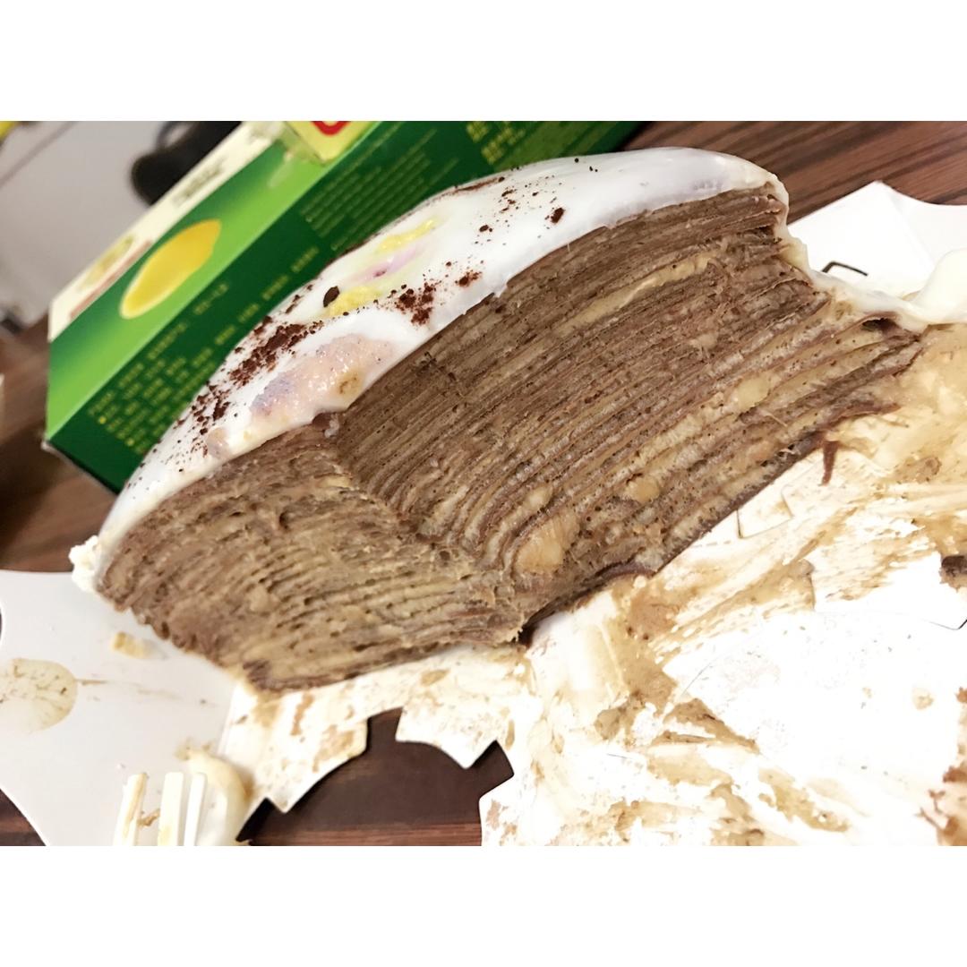 焦糖摩卡香蕉千层蛋糕