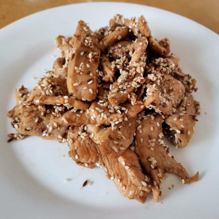 孜然鸡胸肉，低脂低卡好吃无压力。
