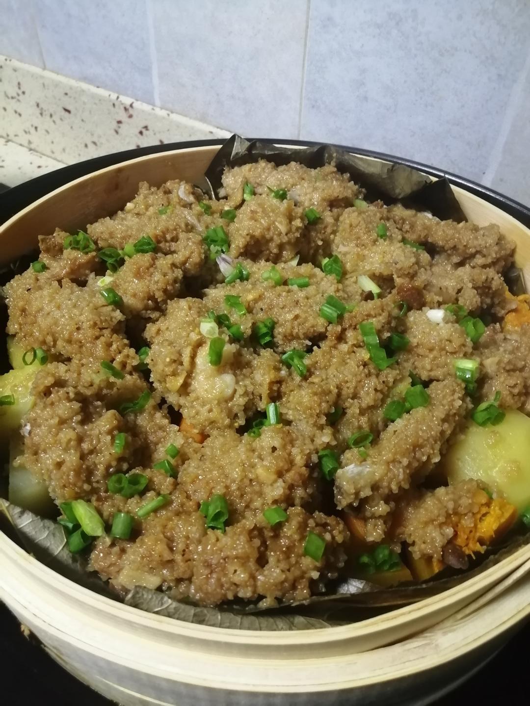 绝绝子！甩饭店几条街的粉蒸肉（粉蒸排骨）