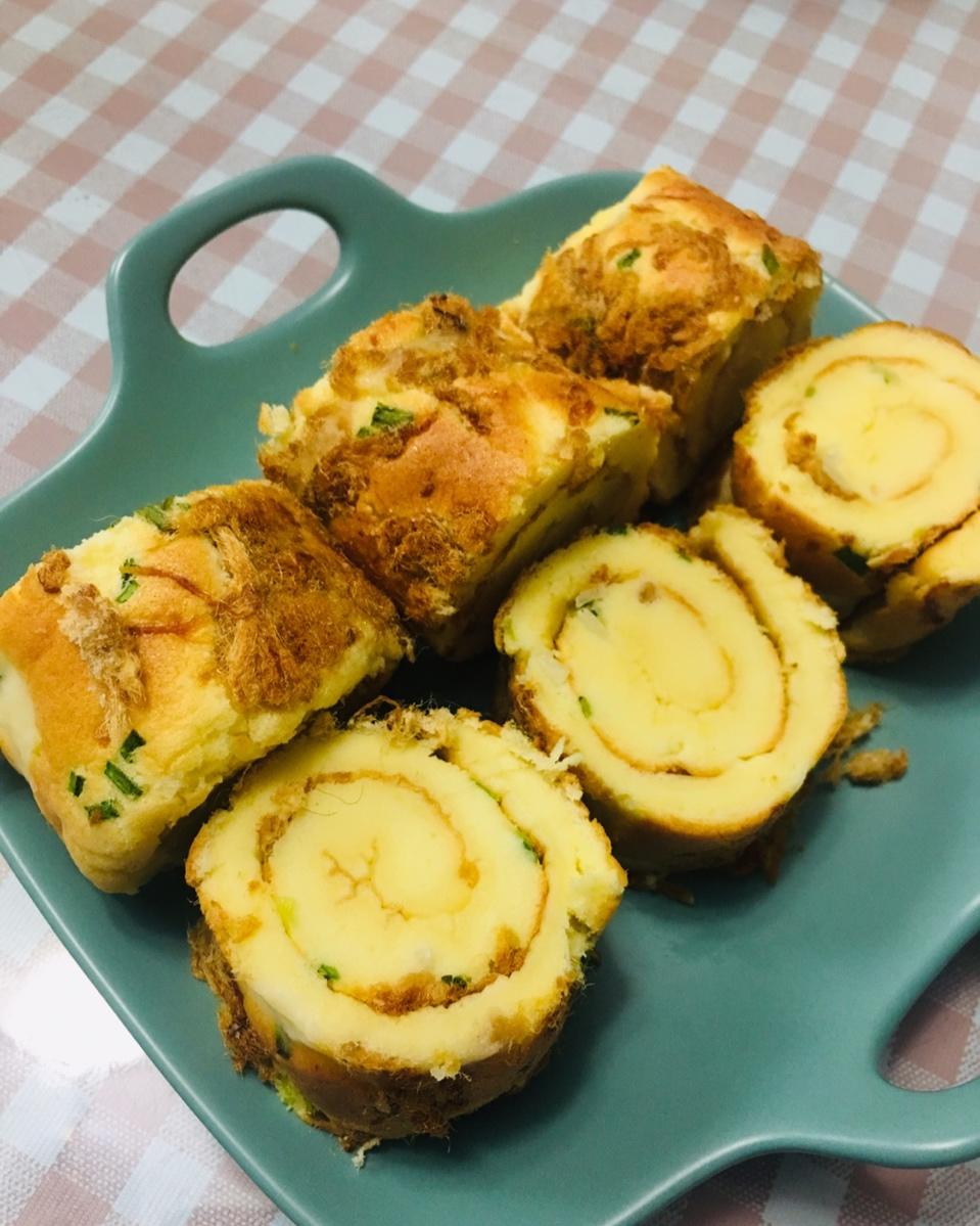 香葱肉松蛋糕卷