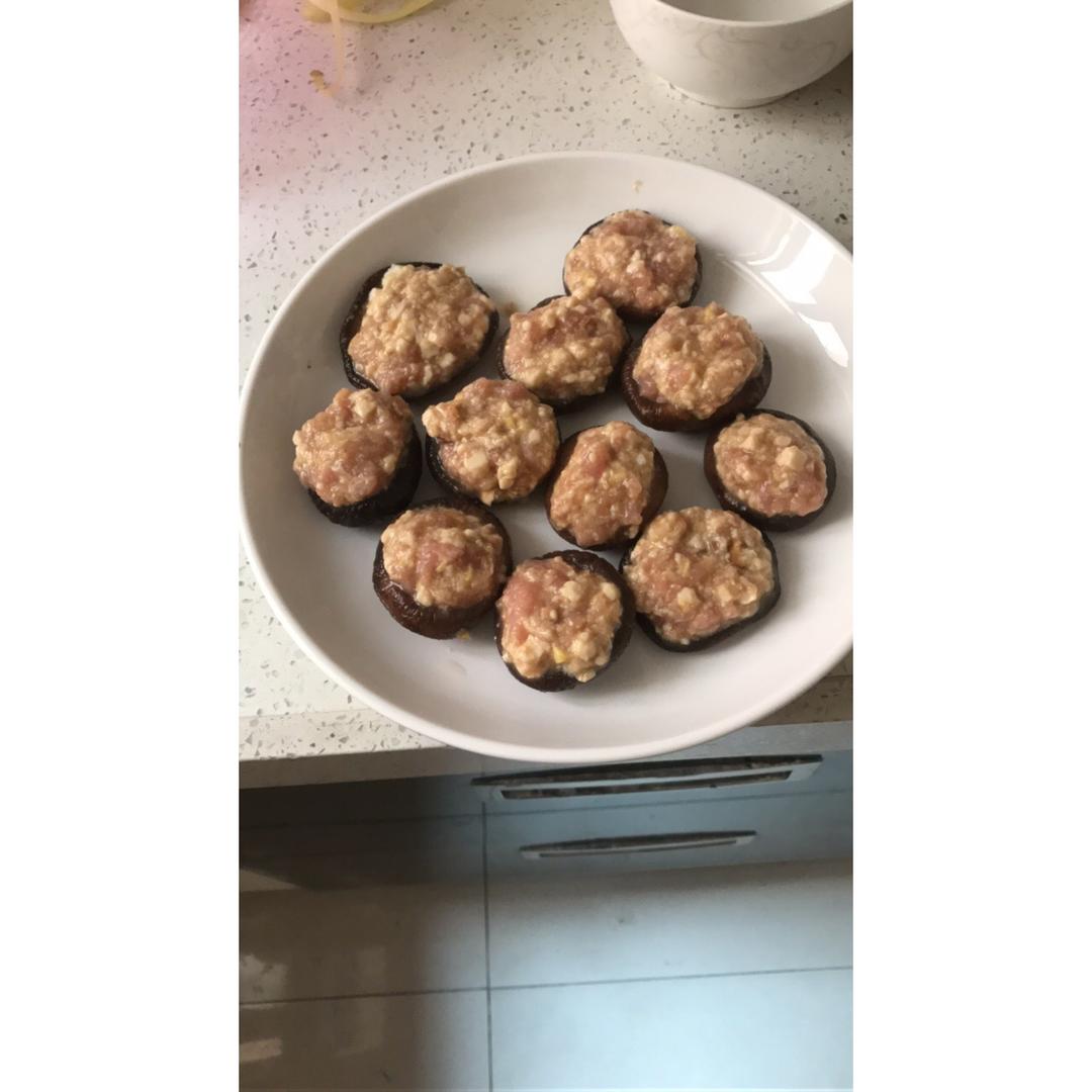 豆腐肉末酿香菇