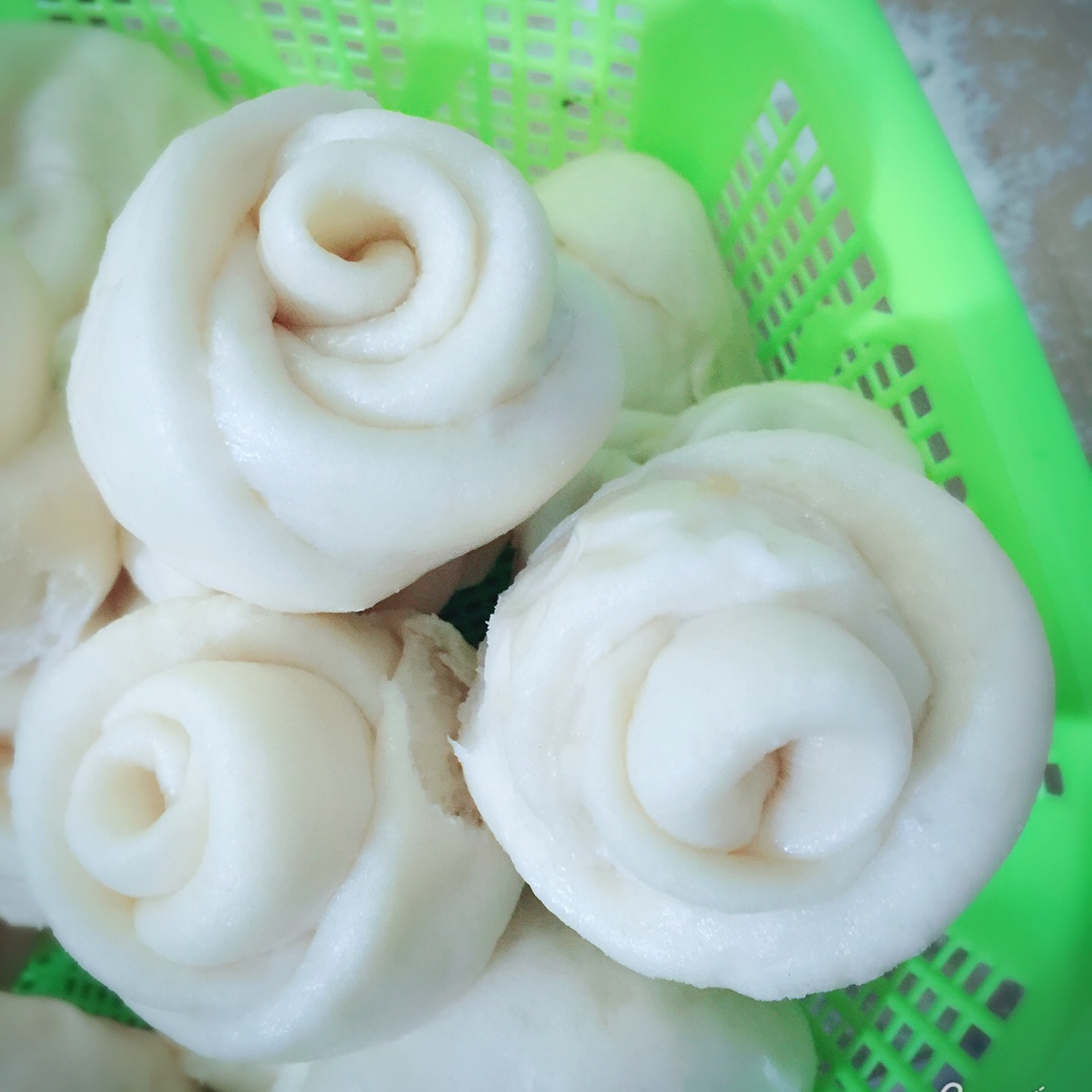 紫薯玫瑰花馒头