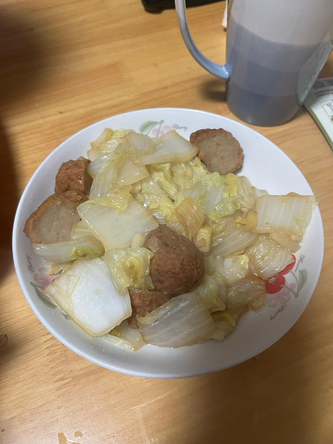 白菜丸子炖粉条