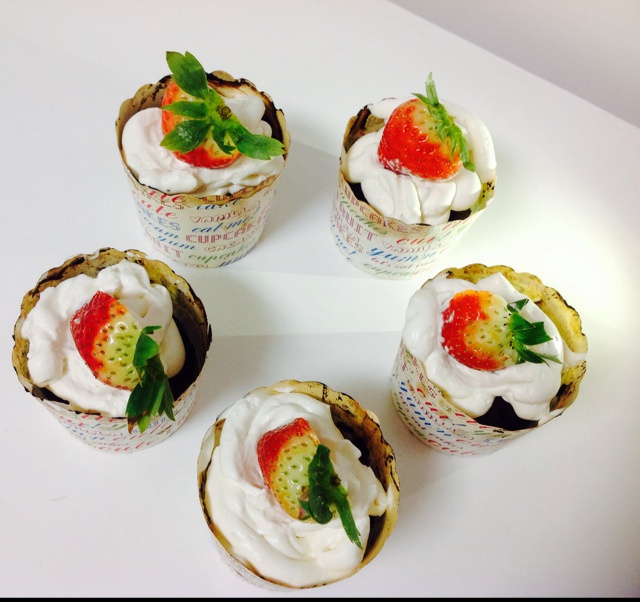 古典巧克力cupcake配马斯卡彭奶油霜