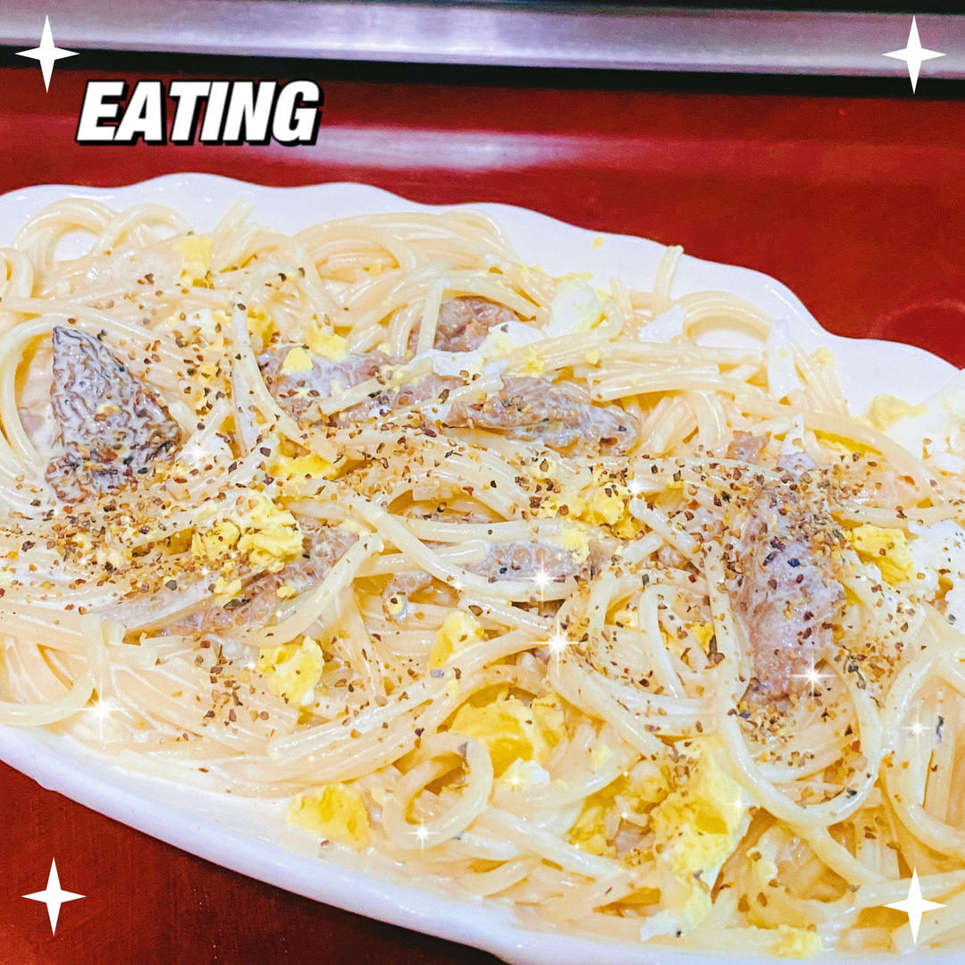 奶油蘑菇培根意大利面