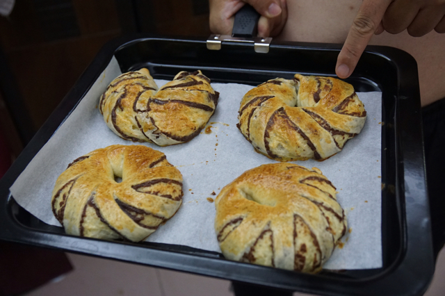 豆沙卷面包