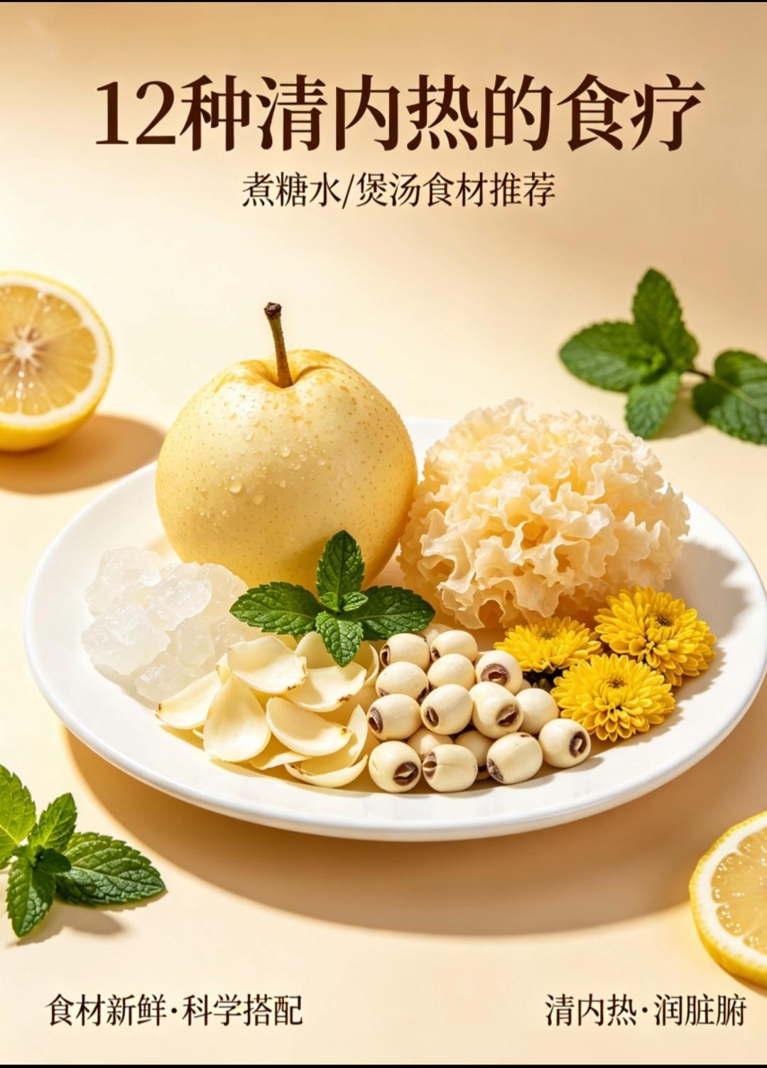 夏季清热下火煲汤/煮糖水