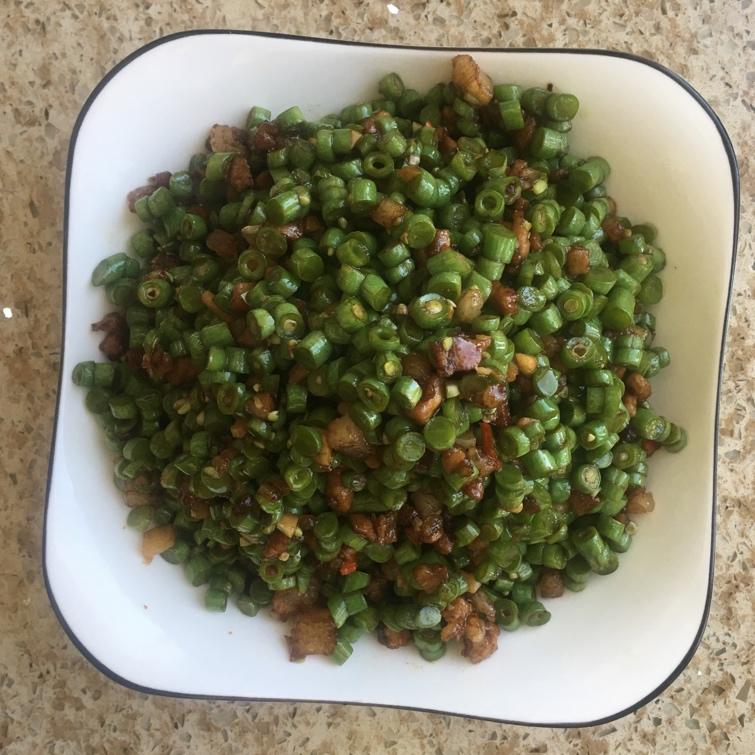 肉沫豆角下饭菜