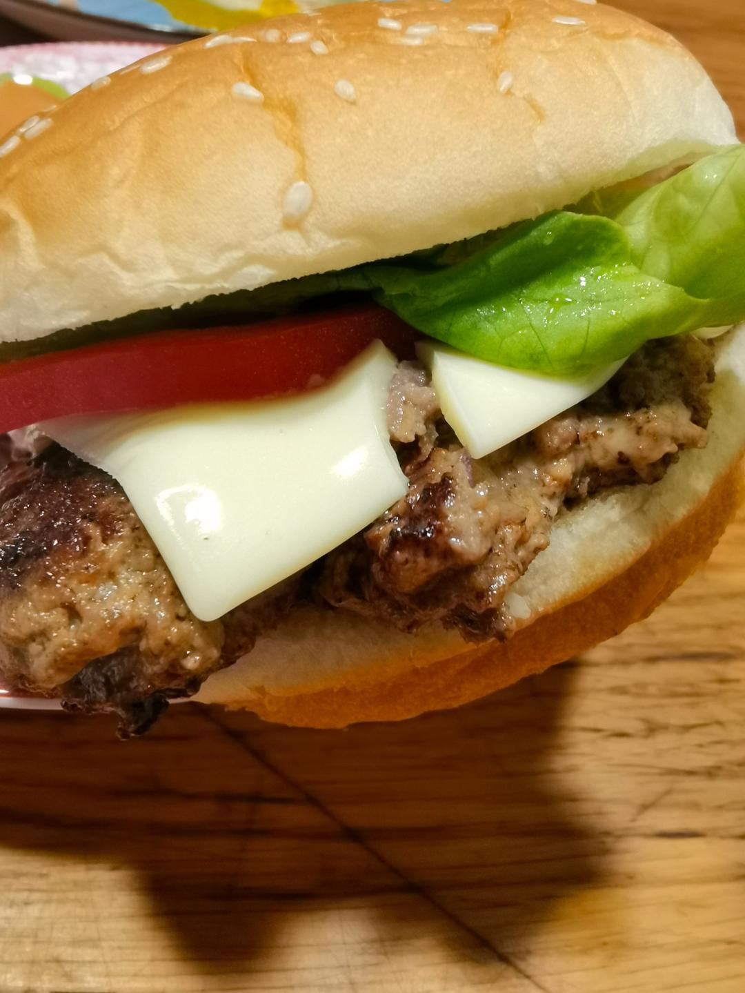 自制肉饼汉堡包