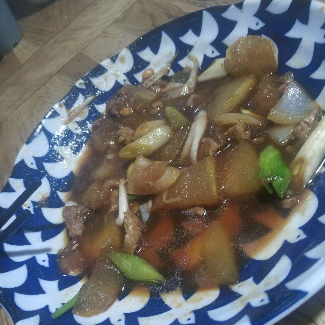 冬瓜炒肉-太好吃了