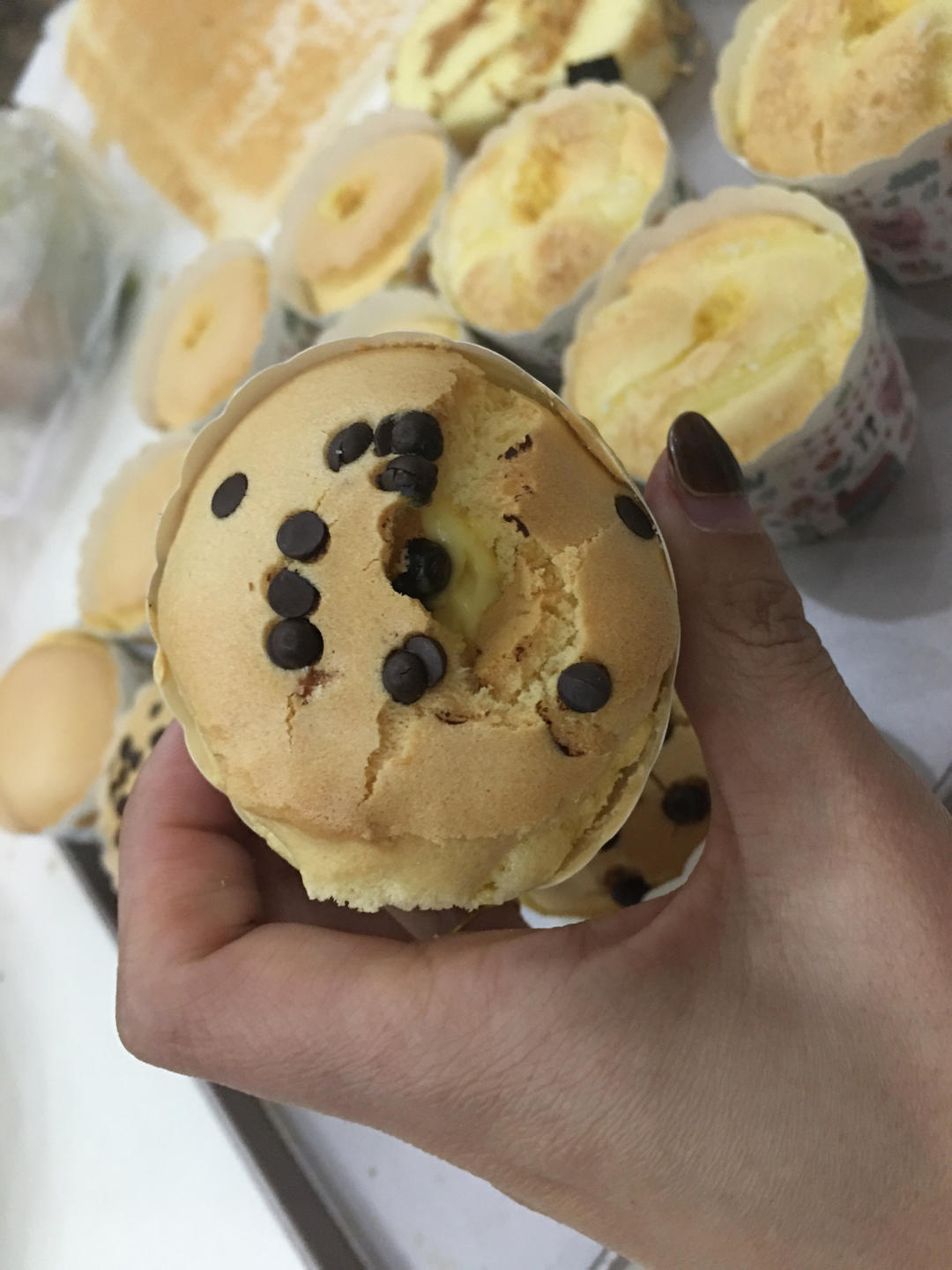 不塌不凹的纸杯戚风蛋糕