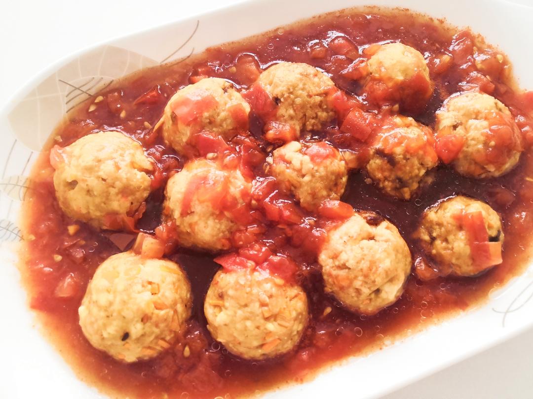 无油清蒸 素丸子 蔬菜豆腐丸