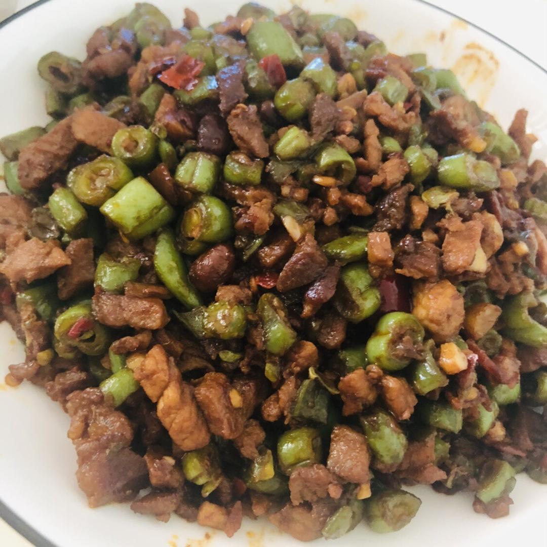 榄菜肉末四季豆