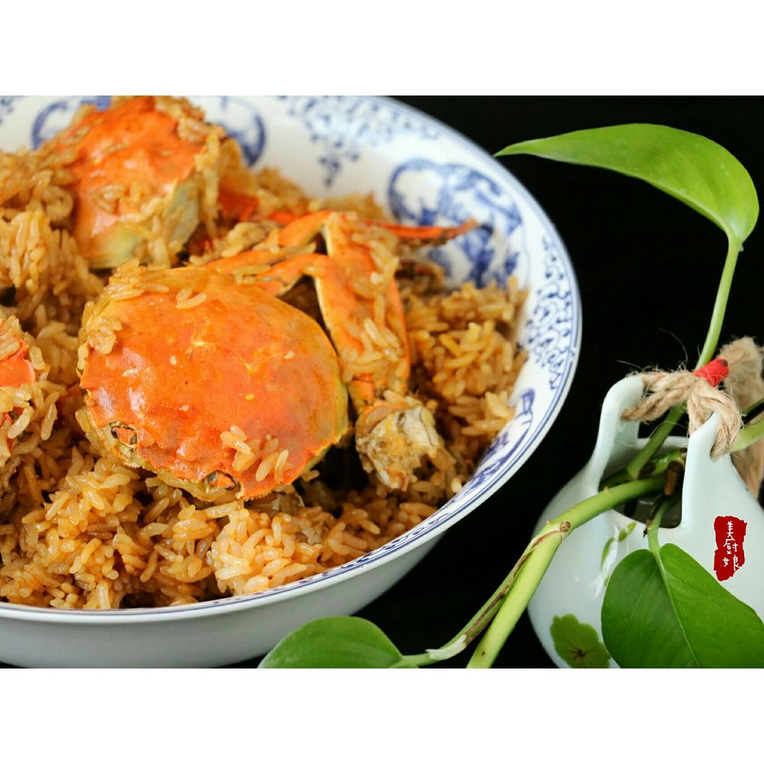 毛蟹蒸饭