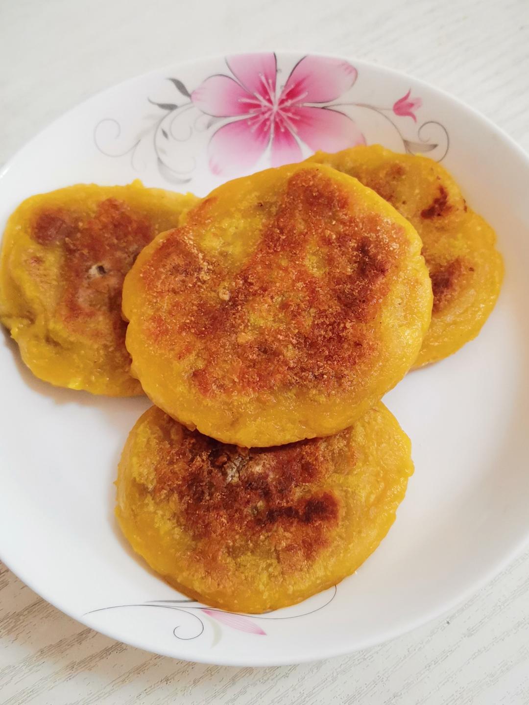 豆沙馅南瓜饼