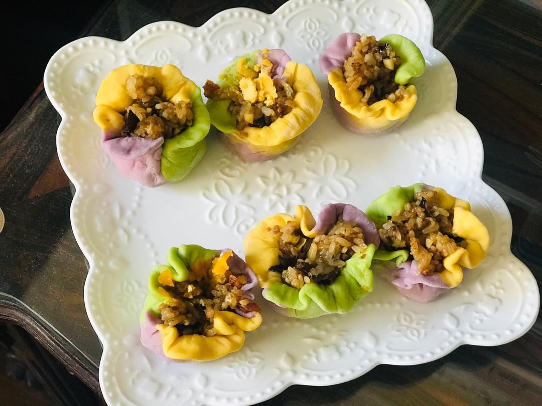 彩色烧卖：一只性感妖娆的食物