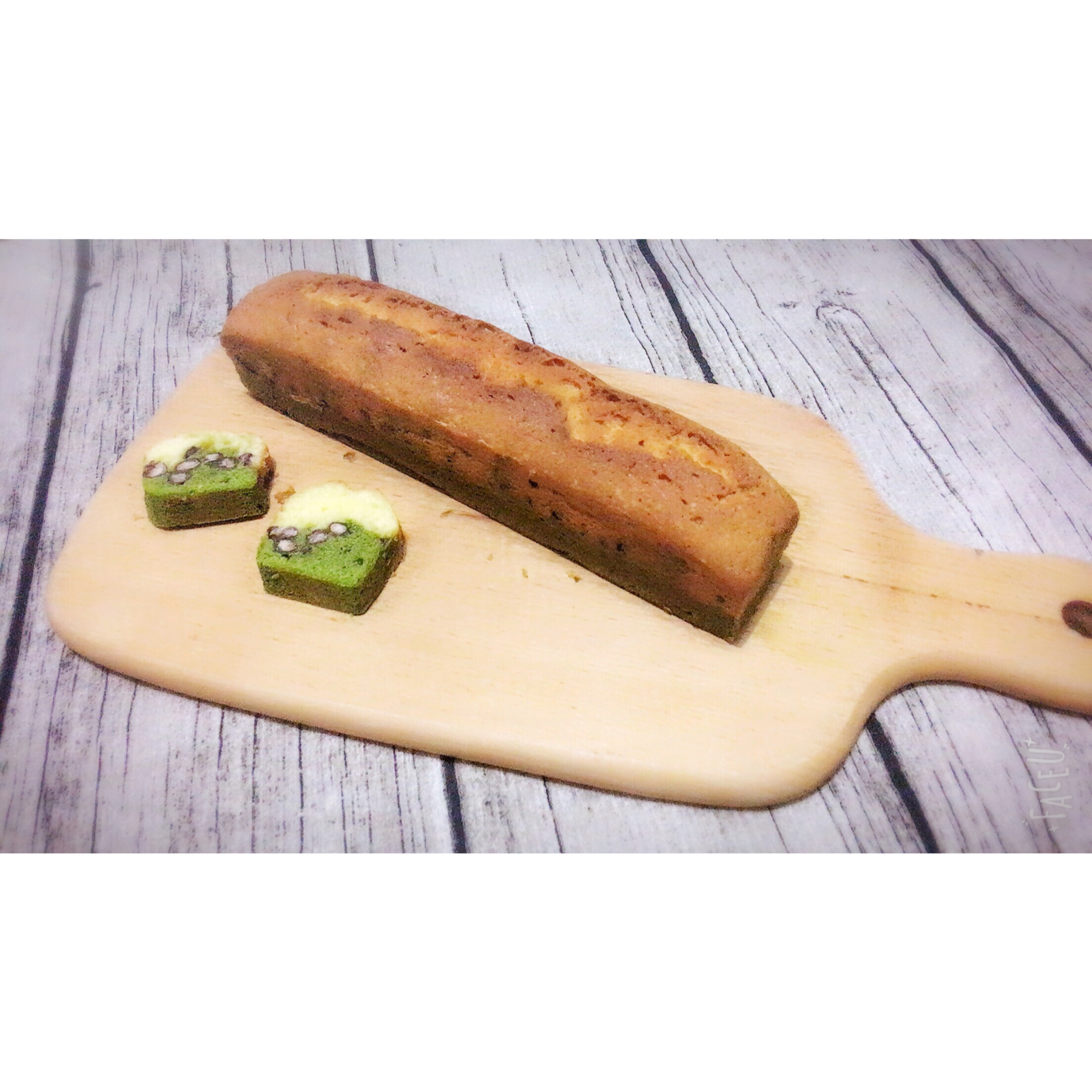 抹茶黑豆之双色磅蛋糕<熊谷裕子>