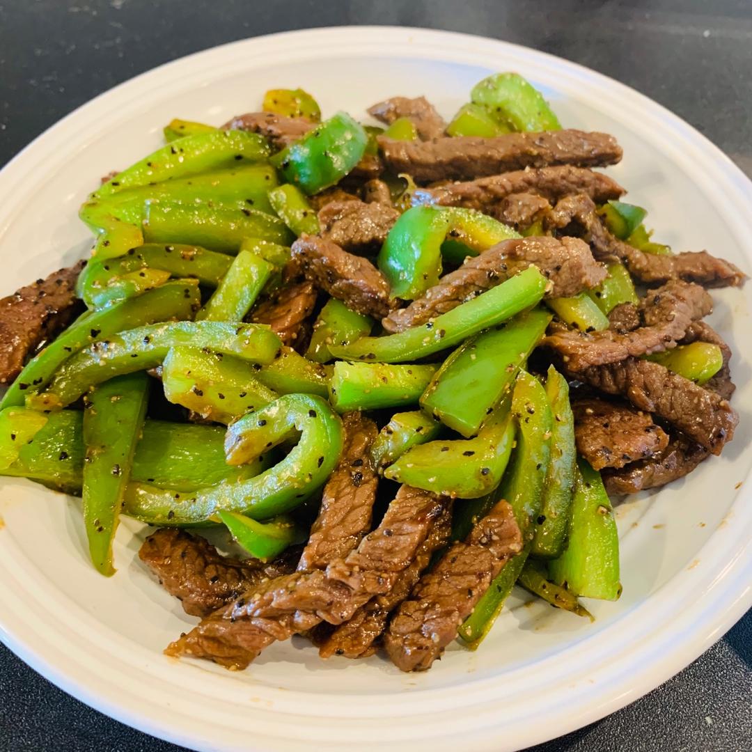 杭椒牛柳黑椒牛柳 终于找到炒出嫩牛肉的办法了 肉片肉丝都适用