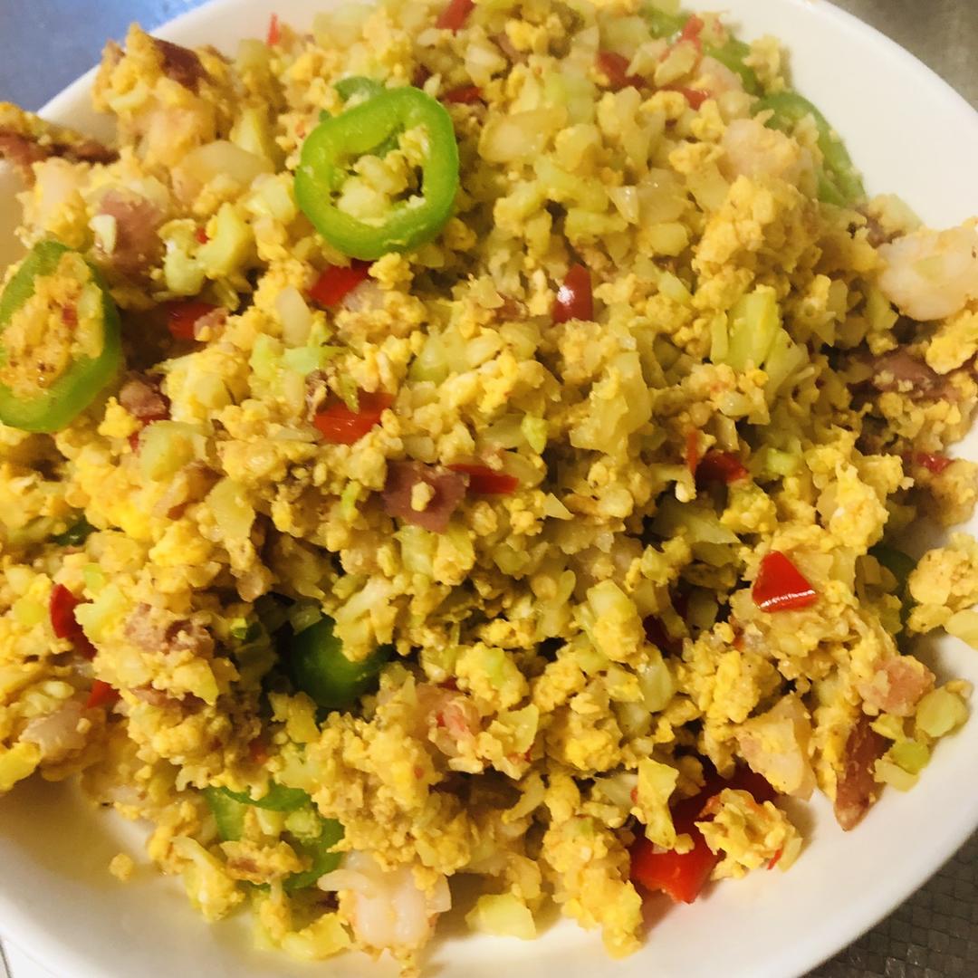 没有米饭的超香炒饭