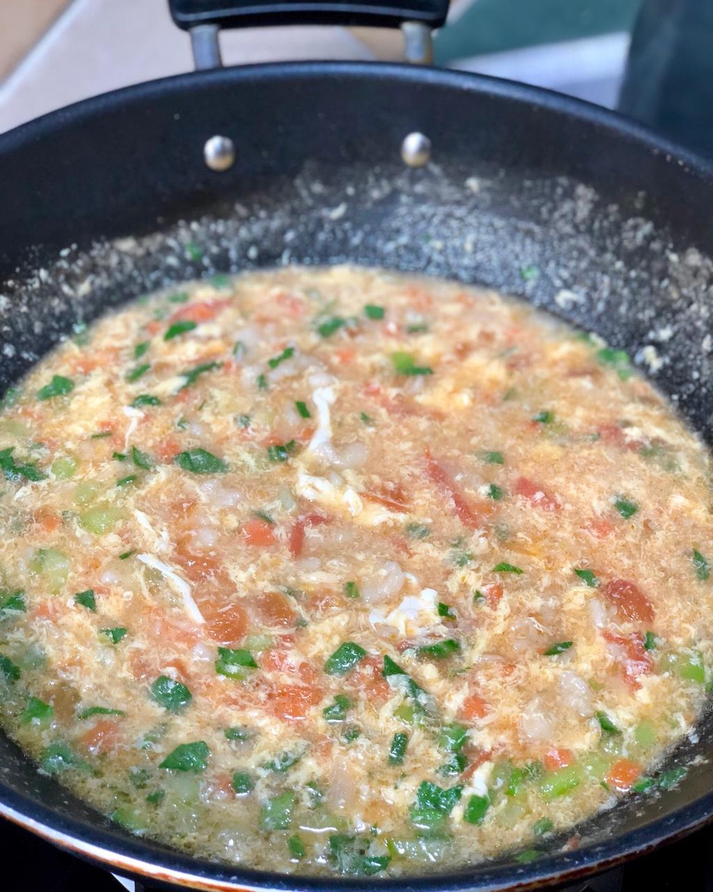 西红柿鸡蛋疙瘩汤