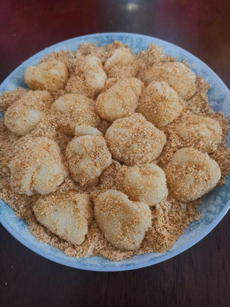 叫我张小小婷就好做的超简单糯米小糍粑团子