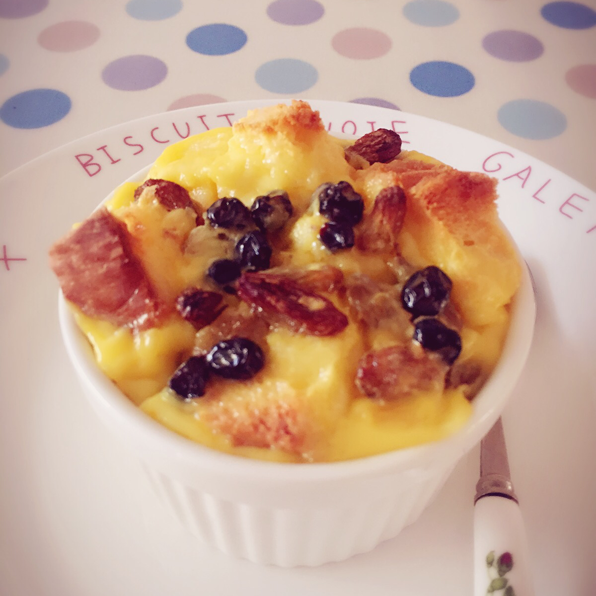 爱了散了做的面包布丁