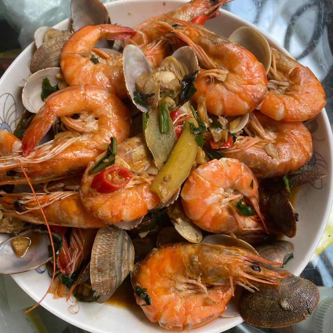 一锅花甲虾🦐