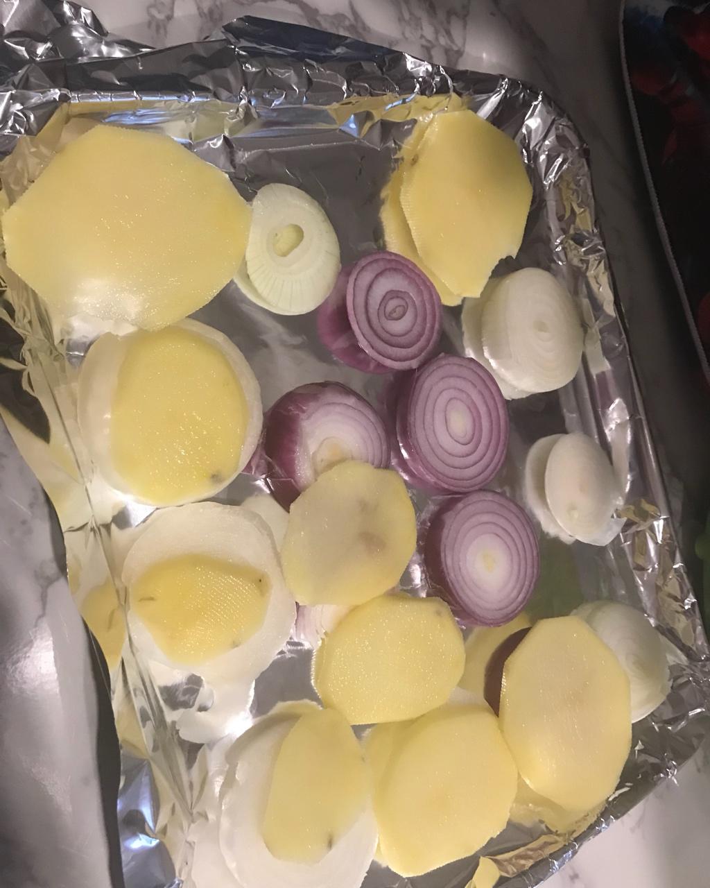 烤箱版土豆烤五花肉