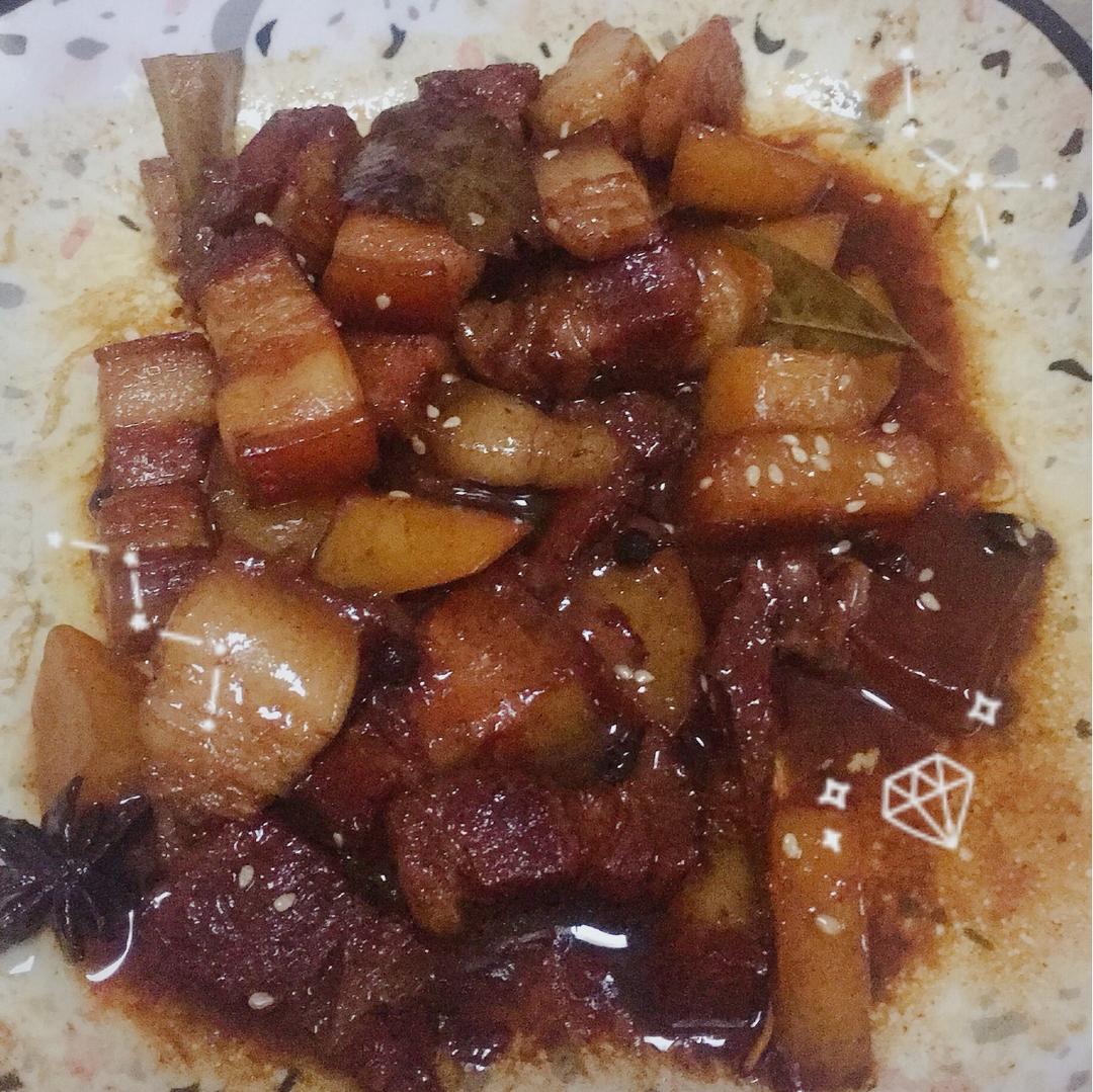 红烧肉炖土豆