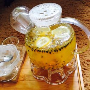 健康水果茶（柠檬+百香果）的做法 步骤1