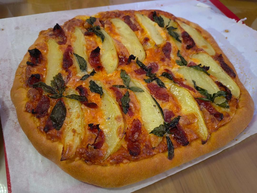 完美复刻达美乐！【土豆披萨】这么做口感太绝了！