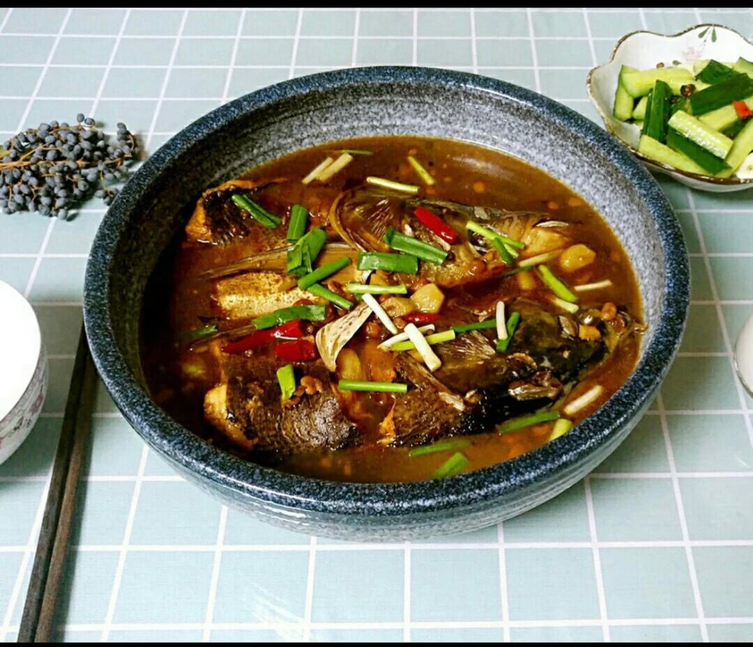 鱼头泡饼 炖鱼头（家庭版旺顺阁）