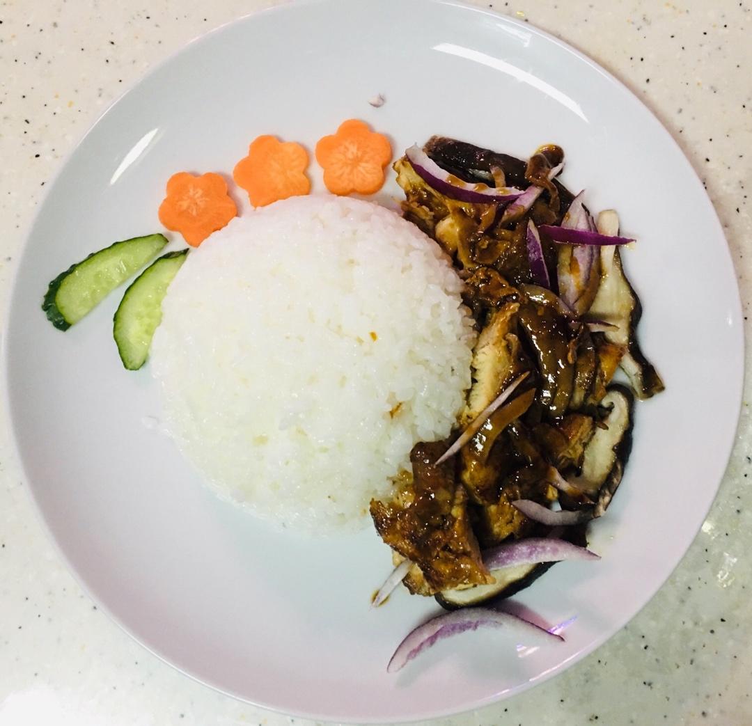 照烧鸡腿饭