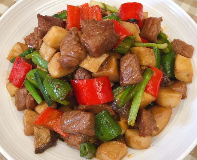 杏鲍菇牛肉粒的做法