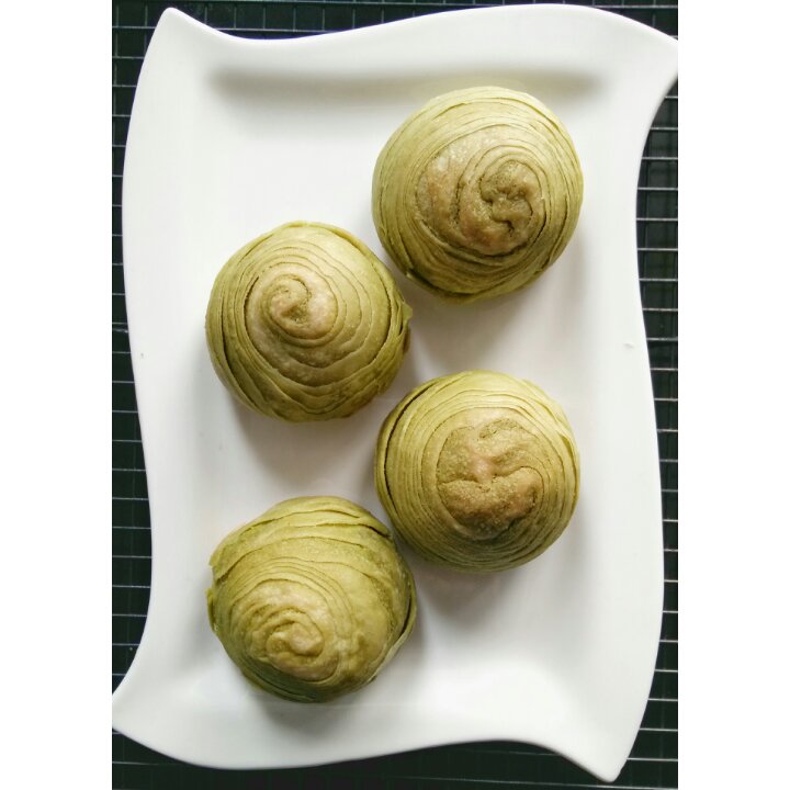 蛋黄酥~紫薯、抹茶、原味~花好月圆，中秋快乐~内附一次做六色蛋黄酥方法~