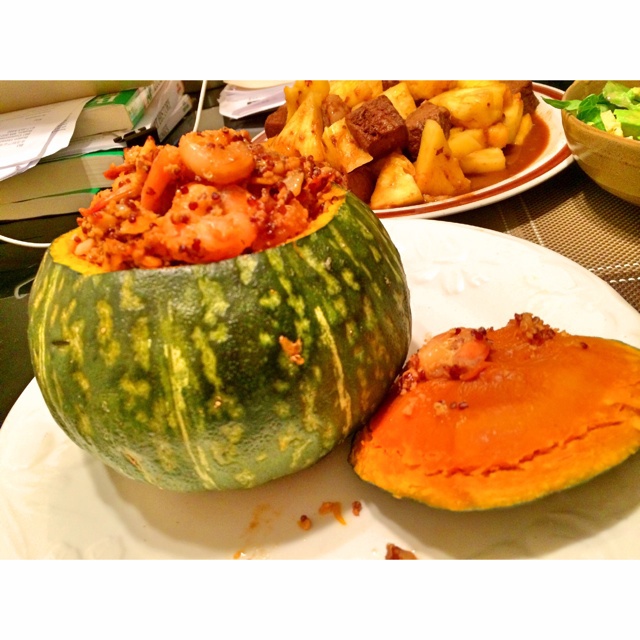咖喱藜麦甜虾饭