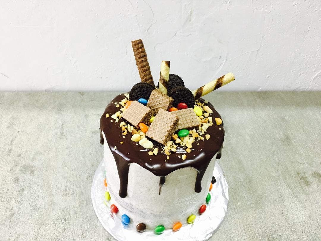 半淋面可可蛋糕