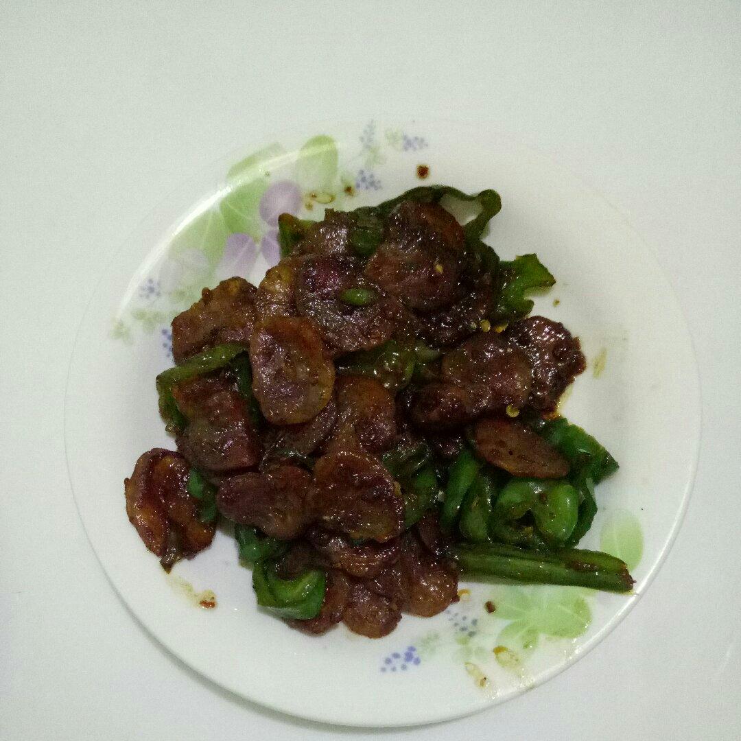 青椒炒香肠