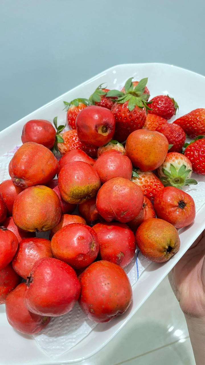 草莓糖葫芦-属于冬天里的甜味小吃