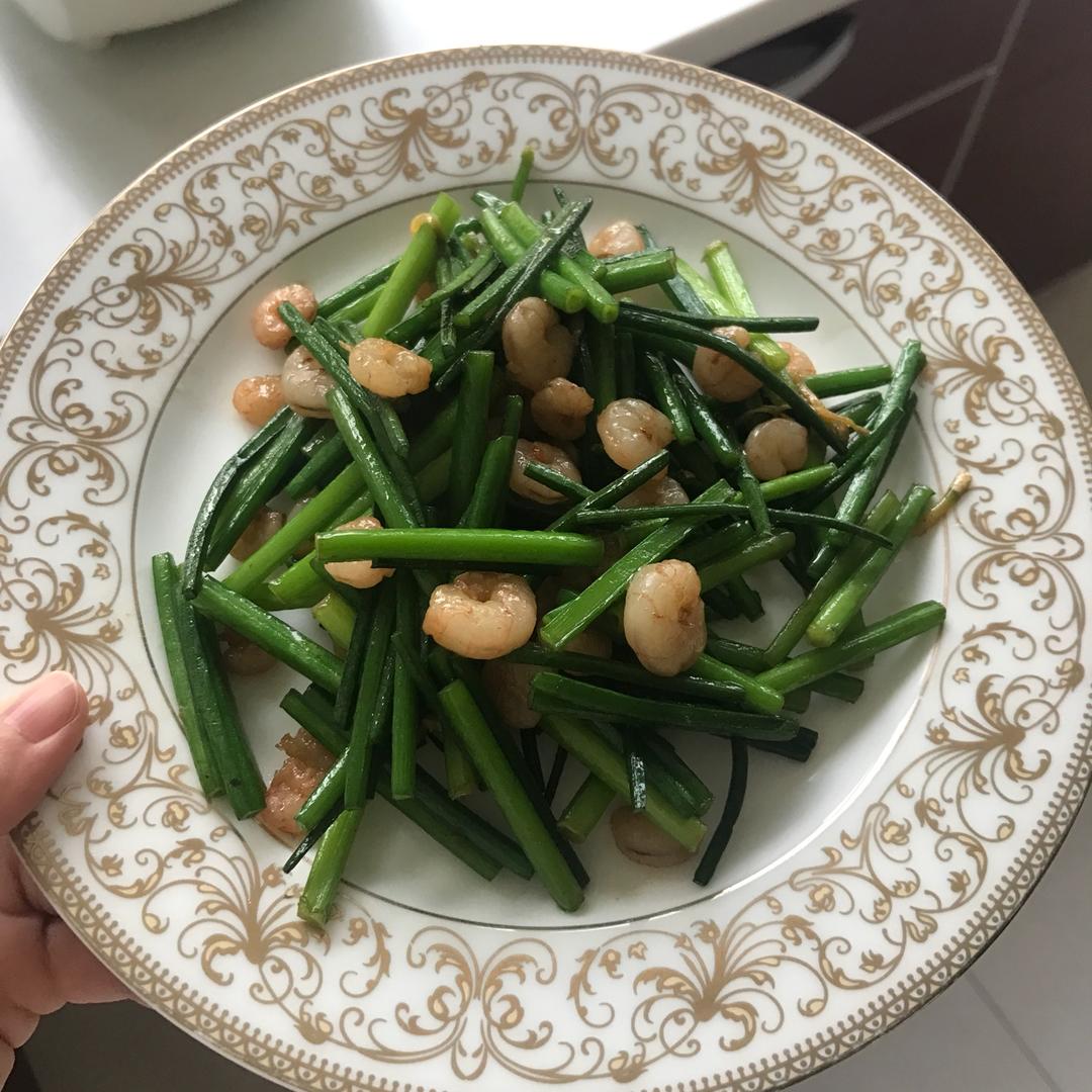 韭苔炒虾