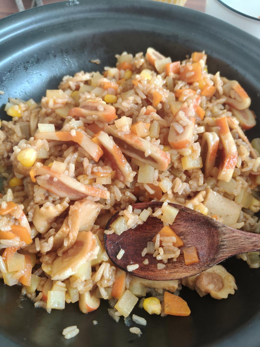 香绝了❗❗吃了还想吃的土豆腊肠焖饭❗❗