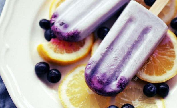 紫色牛奶蓝莓酱冰棍的做法