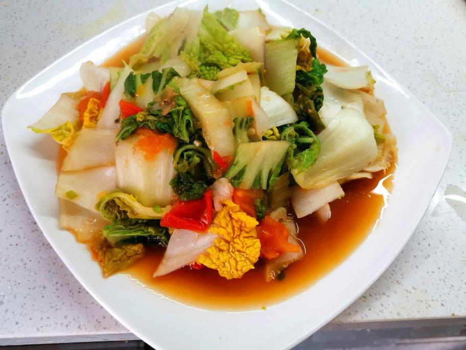 营养解馋的茄汁白菜