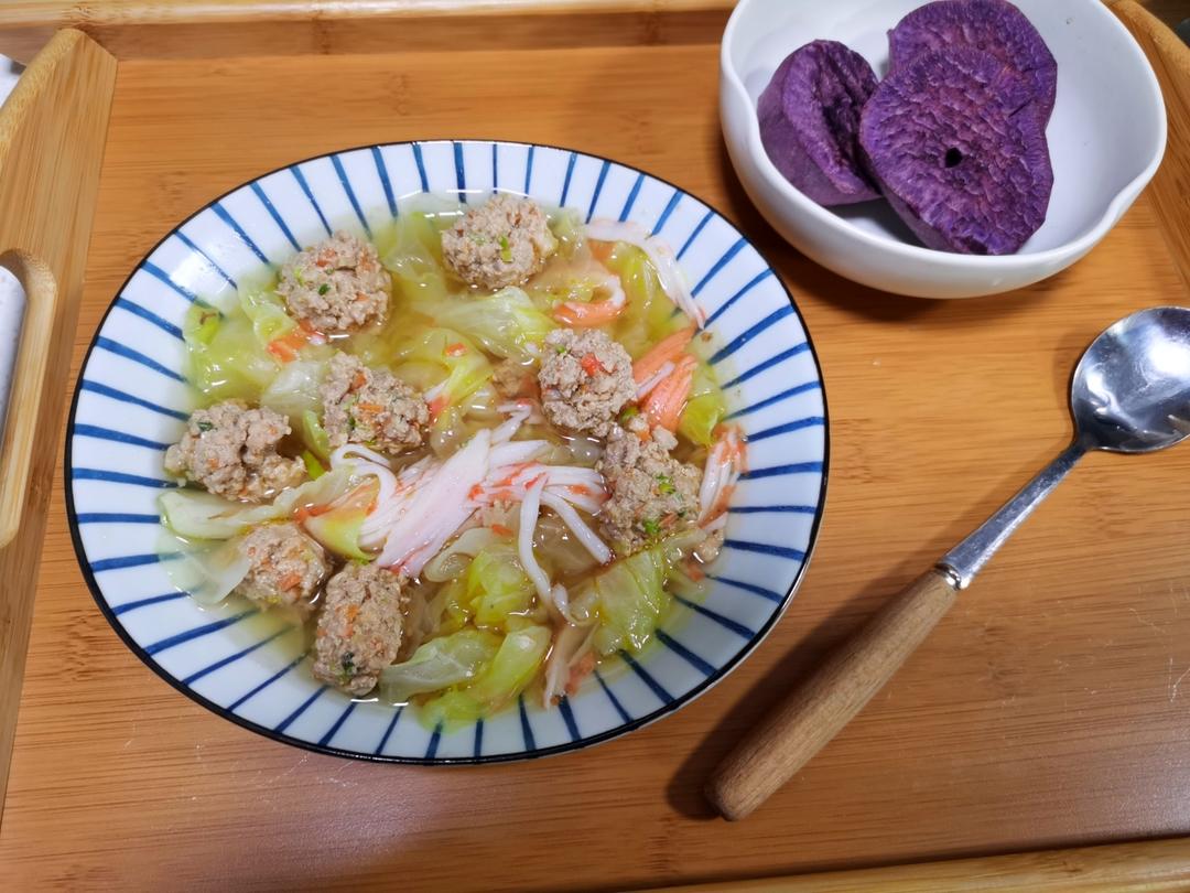 白菜丸子砂锅